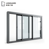 Porte coulissante double vitrage moderne en verre trempé, étanche, pour balcon intérieur, vente en gros