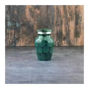 โกศโลหะโกศโลหะสีเขียวแบบจุดดำขายส่งขายส่งตรงจากโรงงาน - Product Image 3