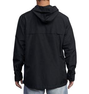 Vestes de sport décontractées pour hommes en gros, blocs de couleur, pull en nylon, coupe-vent imperméable pour l'extérieur, capuche, fermeture éclair, taille plus, survêtement - Product Image 2