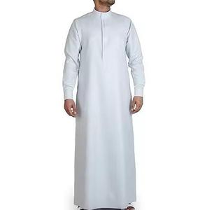 Vêtements islamiques à manches longues pour hommes, thobe arabe, jubba, robe arabe, kaftan pour hommes musulmans - Product Image 1