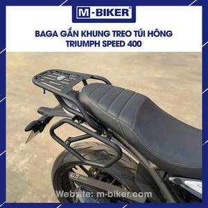 For Speed 400 Stainless Steel Rear <b>Rack</b> Side Frame for Hanging Side Bags-<b>Saddle</b> Bag Type Cyberpunk Design Retrofit/Upgrade - Product Image 4
