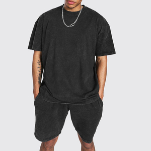 Ensemble deux pièces décontracté pour homme, respirant, de haute qualité, tendance estivale, avec logo et couleurs personnalisés - Product Image 3