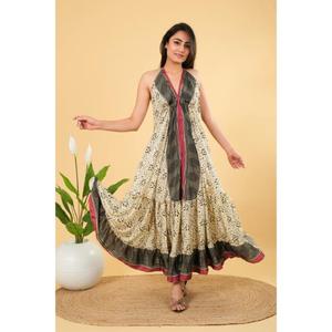 Vintage <b>Silk</b> <b>Dress</b> Women Clothing Summer <b>Dress</b> Backless <b>Dress</b> Beach Wear - Product Image 4