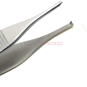 Pinzas Adson Kocher 4,72 ''1x2 pinzas dentales de acero inoxidable de alta calidad reutilizables médicos quirúrgicos instrumentos médicos - Product Image 3