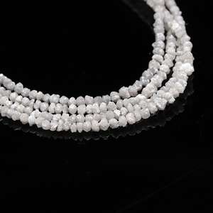 Cuentas de piedra blanca, cuentas sueltas de 8mm, fabricación de joyas, joyería natural sin cortar, cruda, hecha a mano, venta al por mayor, brillo de marca certificado por terceros - Product Image 4