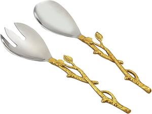 Nouvel arrivage Bol à salade en acier inoxydable martelé de 12 pouces Finition luxueuse argent/or pour les fêtes personnalisées à bas prix - Product Image 4