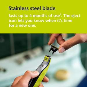 Philips Norelco pour le visage et le corps, tondeuse à barbe électrique, rasoir et appareil de toilettage, peigne réglable 5 en 1, 1x kit pour le corps, modèle QP2834/70 - Product Image 2