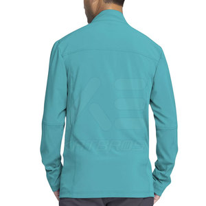 ผลิตในประเทศปากีสถาน เสื้อสครับผู้ชายแบบใหม่ล่าสุด ดีไซน์ทันสมัย แขนยาว ผลิตจากผ้าสแปนเด็กซ์/โพลีเอสเตอร์ คุณภาพสูง เหมาะสำหรับใช้ในโรงพยาบาล - Product Image 3