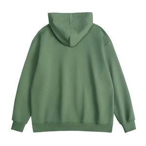 Sweats à capuche pour hommes, streetwear printemps, uni, poche, tissu jersey en mélange de polyester et de coton 380 GSM, logo personnalisé, faible MOQ, livraison rapide, usine OEM - Product Image 5