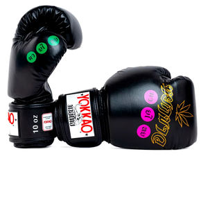 Guantes de boxeo de cera de entrenamiento deportivo coloridos de alta calidad de 10oz - Product Image 3