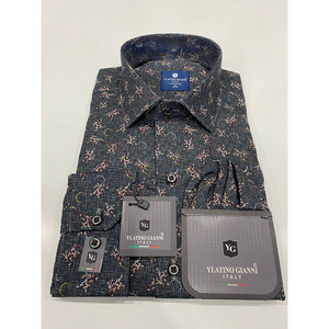 Chemise en coton Slim Fit pour homme élégant, fabriquée en Turquie, à manches longues, tissu premium doux et respirant - Product Image 3
