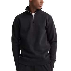 Fabricant de vêtements, vente en gros, sweat à capuche pour homme personnalisé, demi-zip, tendance, épais, polyester et coton, vente en gros - Product Image 3