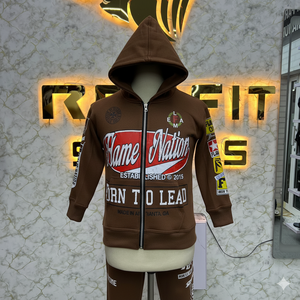 Sweat à capuche imprimé avec fermeture éclair, fabriqué en usine, fabriqué à bas prix, avec une belle qualité par le fabricant, design unique, sweat à capuche pour hommes - Product Image 1