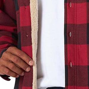 Custom Logo Embroidery Stand-Up Collar Cotton Thick Fleece Jackets for Men Solid Color Winter Jackets Front High Quality Coated - Product Image 4