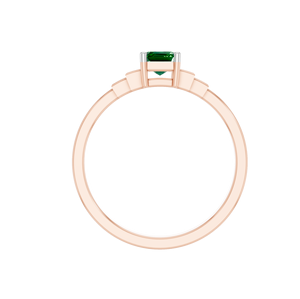 Anillos de compromiso personalizados OEM ODM, diamantes cultivados en laboratorio con certificación IGI en oro macizo de 14K para regalos de bodas, fabricante directo - Product Image 4