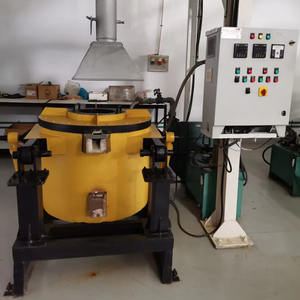 Horno industrial completamente automático de 200 kg, horno de crisol para metales no ferrosos, cojinete de quemador de aceite y gas de cobre - Product Image 1