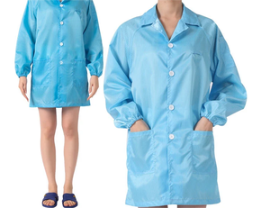 Chaqueta de laboratorio antiestática de alta calidad, lo último en ropa de sala limpia, uniforme de ropa de trabajo hecho de poliéster, servicio OEM disponible - Product Image 5