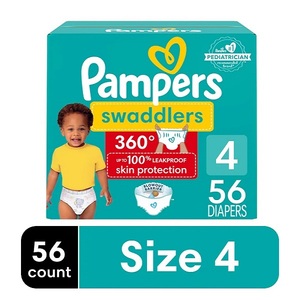 Pañales Pampers Swaddlers 360 de alta calidad, fáciles de cambiar para bebés activos, 84 unidades, con protección contra fugas, suaves y transpirables. - Product Image 4