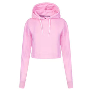 Vêtements de sport à logo personnalisé sweat pour femme pull à capuche de gymnastique sweat à capuche pour femme sweat court décontracté pour femme sweat à capuche haut court - Product Image 5