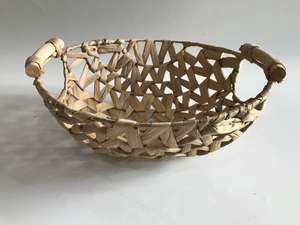 ถาดผักตบชวาทรงกลมพร้อมที่จับถาดเสิร์ฟสานด้วยมือตะกร้าเก็บของตกแต่งบ้านเป็นมิตรกับสิ่งแวดล้อมของตกแต่งบ้านตามธรรมชาติ - Product Image 3