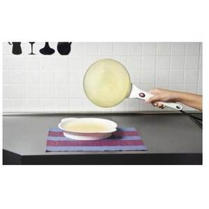 Máquina para Hacer Crepas y Panqueques Eléctrica de 800W, 20cm, Blanca y Negra, G10306 - Product Image 4