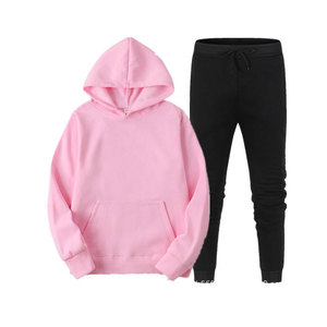 Nouveau printemps et automne hommes loisirs sport ensemble pull pull à capuche à la mode coupe ample confortable polaire tissu - Product Image 1