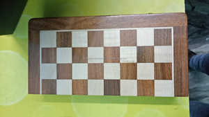 Planches d'échecs en bois Aimant en bois portable écologique Planches de jeu d'échecs pièces d'échecs imprimées dans une boîte en bois - Product Image 5