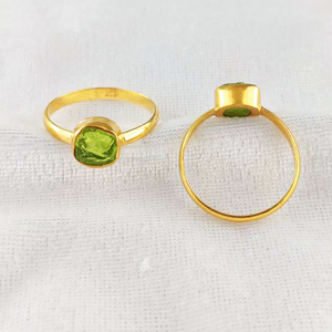 แหวนพลอยดิบเงินสเตอร์ลิงสำหรับผู้หญิง - Product Image 3