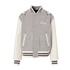 Nouvelle arrivée : veste d'hiver surdimensionnée pour homme, manches en cuir, col montant, respirante, antibactérienne, vêtements de sport en provenance du Pakistan - Product Image 1
