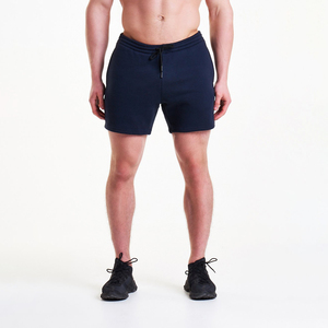 Pantalones Cortos de Felpa de Algodón para Hombre al por Mayor, con Logotipo Personalizado, Diseño Liso, Antiarrugas, para Fitness y Streetwear - Product Image 2