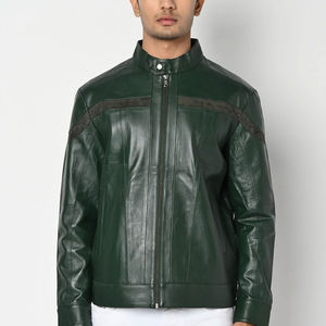 Veste en cuir en gros 2024, bonne qualité, look élégant, veste en cuir pour homme, article très vendu, veste en cuir pour homme OEM - Product Image 3