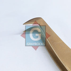 Juego de pinzas para extensión de pestañas de prueba manual Antideslizante Agarre perfecto Pinzas para pestañas de acero inoxidable - Product Image 6