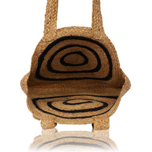 2024 tendance entièrement personnalisable Jute sac de plage en gros à la mode réutilisable multicolore toile sacs à provisions avec motif de Logo - Product Image 3