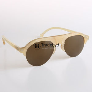Gafas ópticas de cuerno hechas a mano con marco de cuerno de búfalo real para amantes de la moda elegante de Tradebyd - Product Image 3