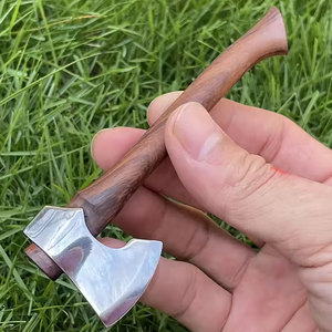 ขวานเล็กทำด้วยมือกลางแจ้งทำจากเหล็กสแตนเลสทนทานสำหรับตั้งแคมป์เดินป่าล่าสัตว์และกิจกรรม bushcraft - Product Image 5