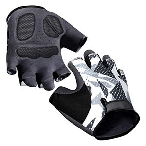 Venta al por mayor Fitness transpirable ventilado medio dedo ejercicio deportes entrenamiento carreras bicicleta ciclismo gimnasio guantes hombres transpirable - Product Image 2
