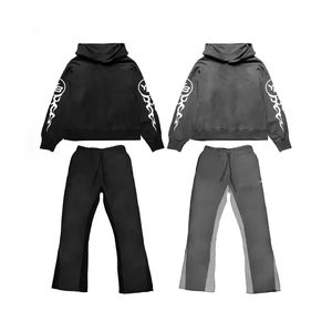 ชุดสเวตเตอร์พิมพ์ลายไม่พองใส่ได้ทั้งชายและหญิงชุดสเวตเตอร์กางเกงวอร์มมีฮู้ดสำหรับผู้ชาย - Product Image 1