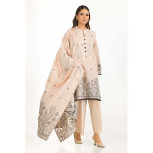 Conjunto de Traje de 3 Piezas con Tejido Jacquard Teñido para Mujer IUSTKSD-1116 - Product Image 4