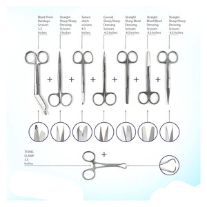 Kit profesional de disección de Anatomía de acero inoxidable de 160 piezas, juego de instrumentos manuales de biología para reuniones médicas veterinarias Mol - Product Image 2