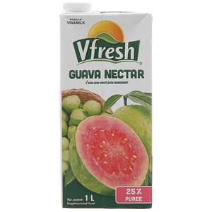 Venta al por mayor 1L VFresh bebida de jugo de guayaba de alta calidad de Vietnam mejor precio con caja de embalaje - Product Image 1