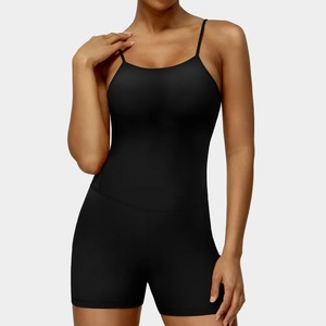Ropa deportiva corta de verano para mujer, conjunto de Yoga Fitness de una pieza, Mono para correr súper elástico, ropa de entrenamiento para mujer - Product Image 2