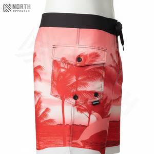 กางเกงขาสั้นชายหาดสำหรับผู้ชายกางเกงขาสั้นวิ่งทำจากผ้าฝ้ายโพลีเอสเตอร์แห้งเร็วระบายอากาศได้ดีพิมพ์โลโก้ตามสั่งสำหรับฤดูร้อน - Product Image 6