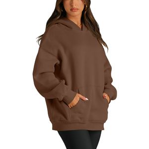 Sweats à capuche décontractés surdimensionnés pour femmes hauts à la mode ajustés amples sweats féminins respirants A Capuche Baggy Hoodies pour femme - Product Image 3