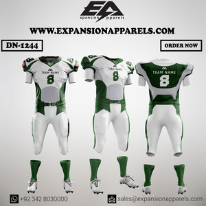 Uniformes de fútbol americano con logotipo personalizado para hombre, aparejos TWILL, pantalón acolchado, sublimación, ropa deportiva, camisetas, número de fabricación americana - Product Image 5