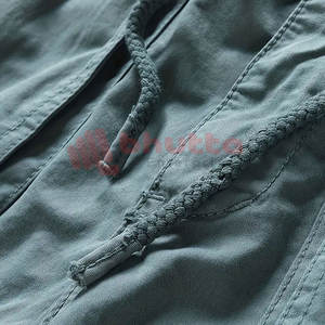 Nouvelle mode 100% coton décontracté Cargo hommes Shorts avec coupe décontractée cordon de serrage réglable taille séchage rapide - Product Image 3