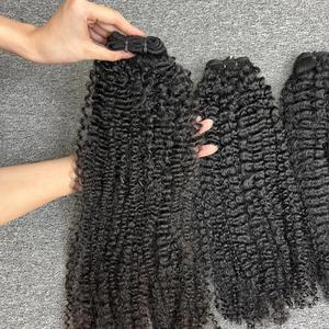 Cabello rizado de la mejor calidad, cabello humano 100%, cabello crudo vietnamita de un donante - Product Image 5