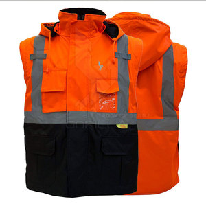 Venta al por mayor chaqueta de seguridad retardante de protección ropa de trabajo impermeable chaqueta de trabajo de alta seguridad - Product Image 3