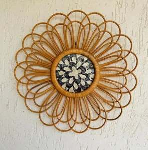 Acentos de pared decorativos de Venta caliente para decoración del hogar y regalo de boda en ratán y diseño moderno - Product Image 4