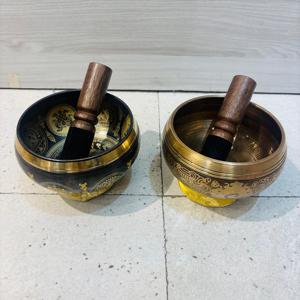 Statue de bol chantant de pleine lune au design moderne guérison sonore religieuse pour la méditation - Product Image 3