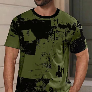 Camiseta de Manga Corta para Hombre de Alta Calidad en Poliéster/Algodón con Impresión de Logotipo Personalizado, Servicio OEM, Transpirable y de Secado Rápido - Product Image 2